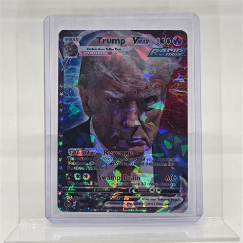 Donald Trump Pokemon Card Mugshot Edition .